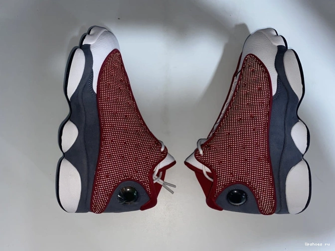 Air 414571-600 Flint 13 Grey Retro Red Jordan Gym 1017